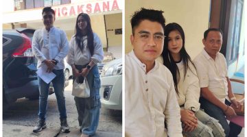 Foto: Didiyanto bersama kliennya di Mapolres Sampang