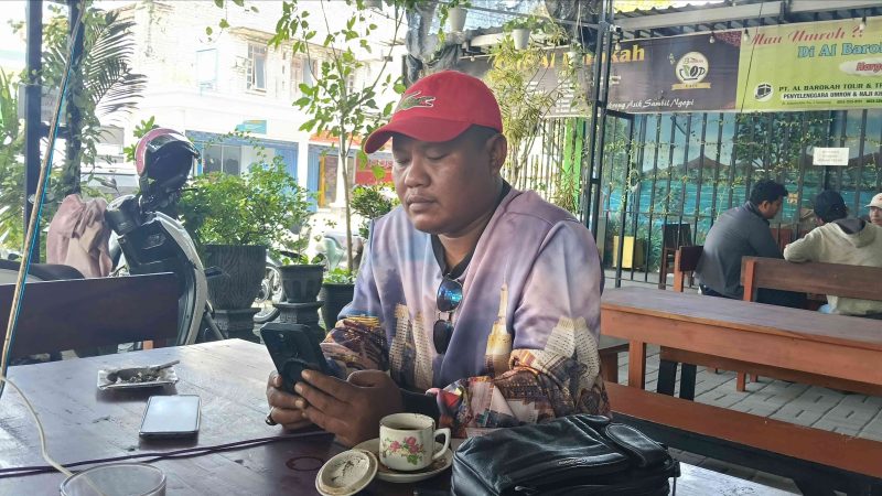 Foto: Sekjen Lasbandra Saat ditemui di salah satu cafe 